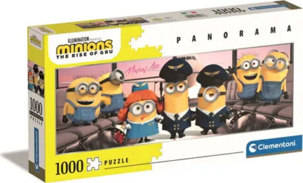 Clementoni Puslespil - Minions 2 - Panorama - 1000 Brikker