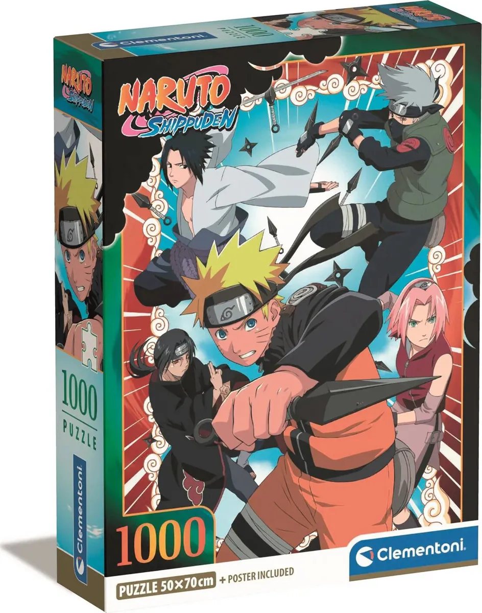 Clementoni Puslespil - Naruto Shippuden - 1000 Brikker