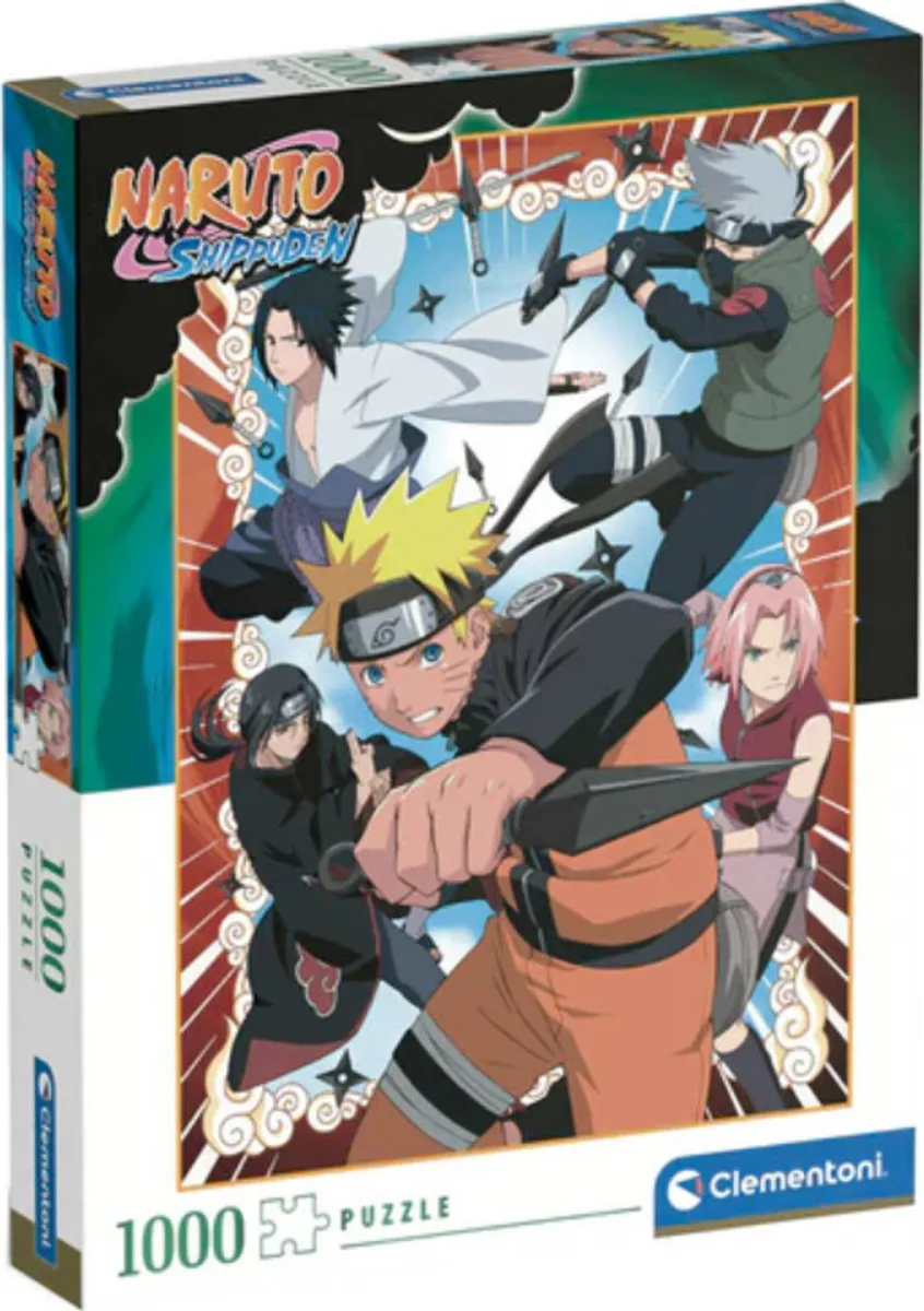 Clementoni Puslespil - Naruto Shippuden - 1000 Brikker