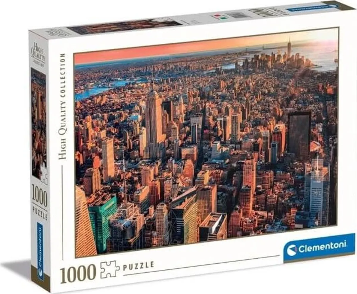 Clementoni Puslespil - New York City - High Quality - 1000 Brikker