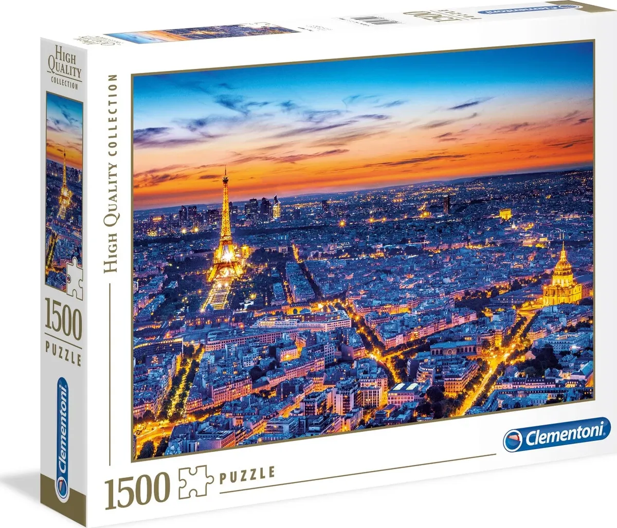 Clementoni Puslespil - Paris View - High Quality - 1500 Brikker