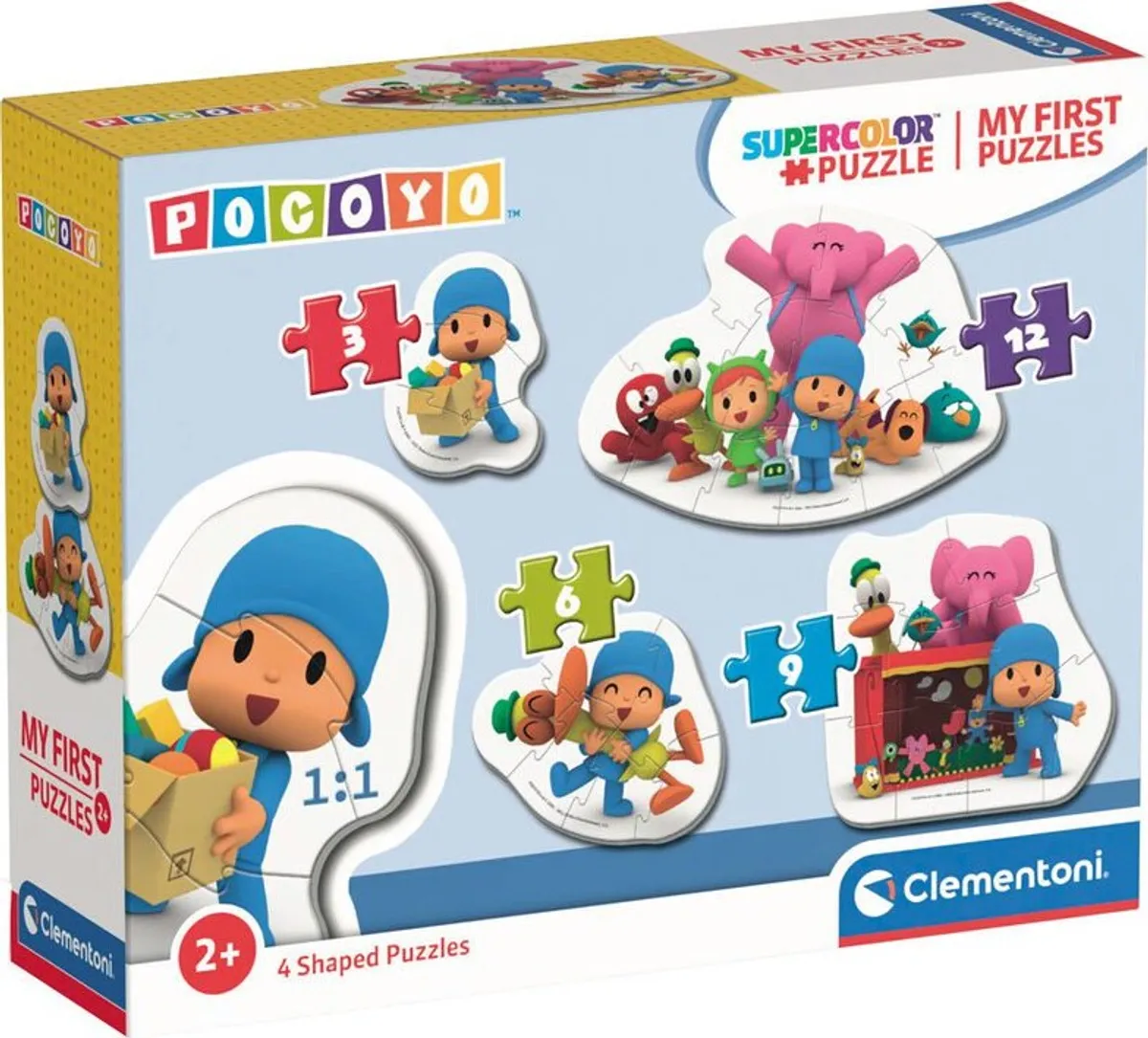 Clementoni Puslespil - Pocoyo - Mit Første Puslespil - Color - 4 Stk