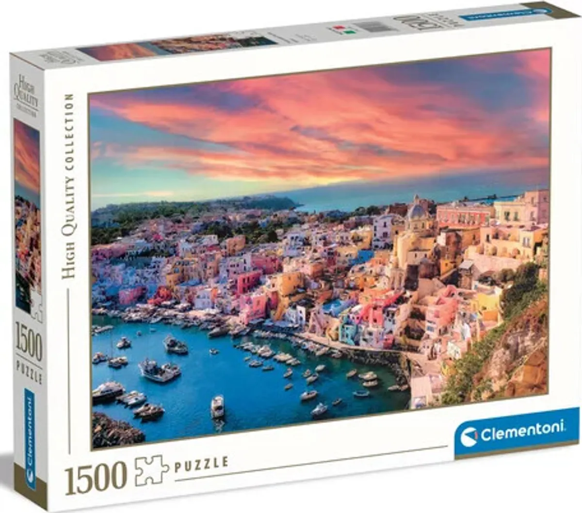 Clementoni Puslespil - Procida Italien - High Quality - 1500 Brikker