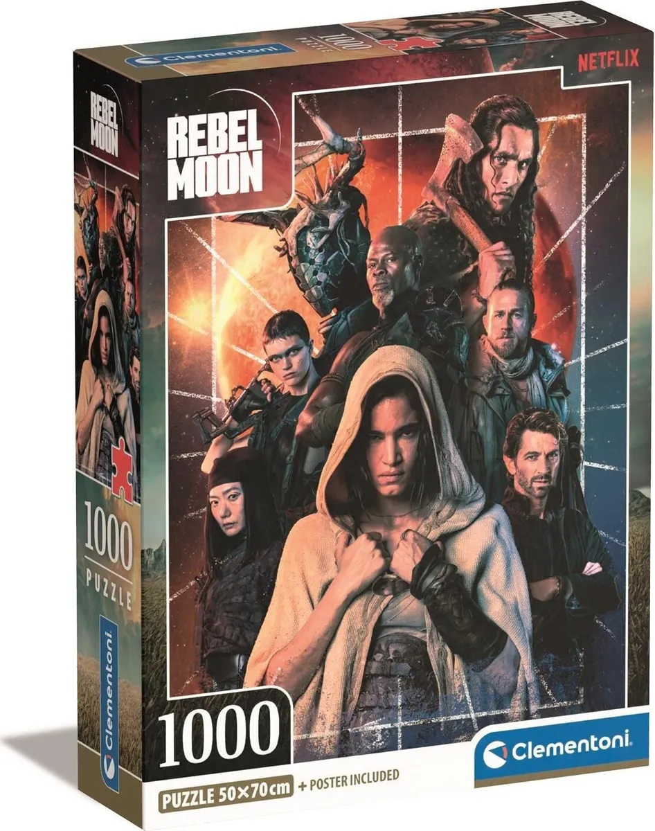 Clementoni Puslespil - Rebel Moon - Netflix - 1000 Brikker