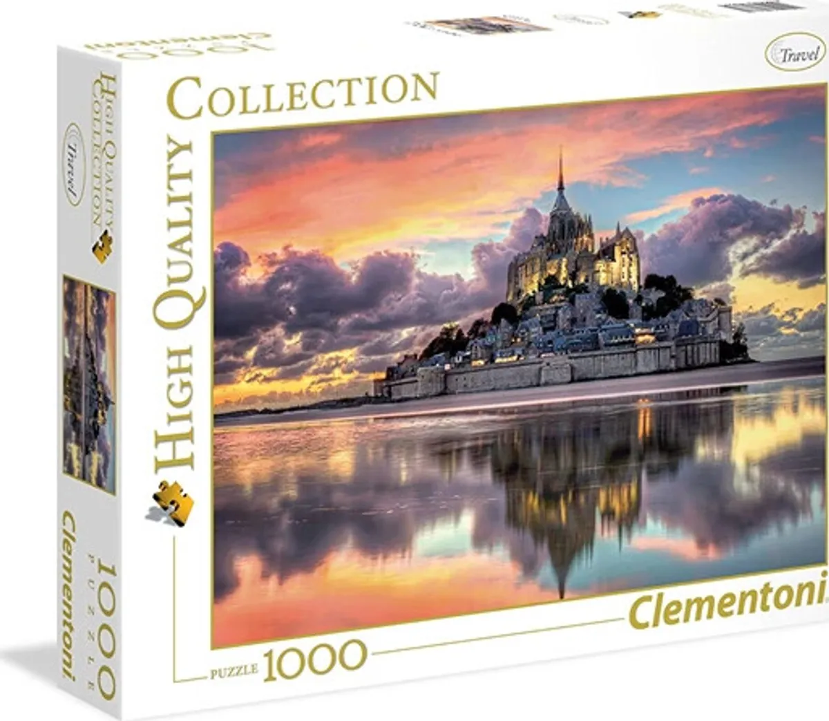 Clementoni Puslespil - Saint Michel - High Quality - 1000 Brikker