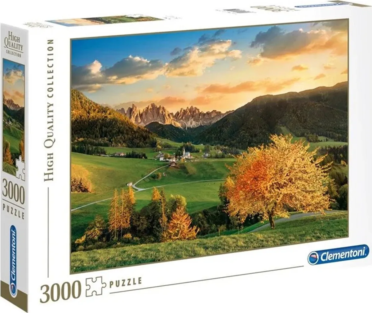 Clementoni Puslespil - The Alps - High Quality - 3000 Brikker