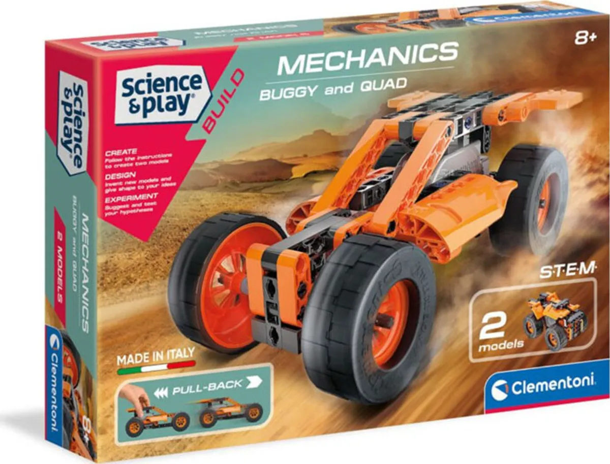 Clementoni - Science And Play Build - Mechanics - Buggy And Quad