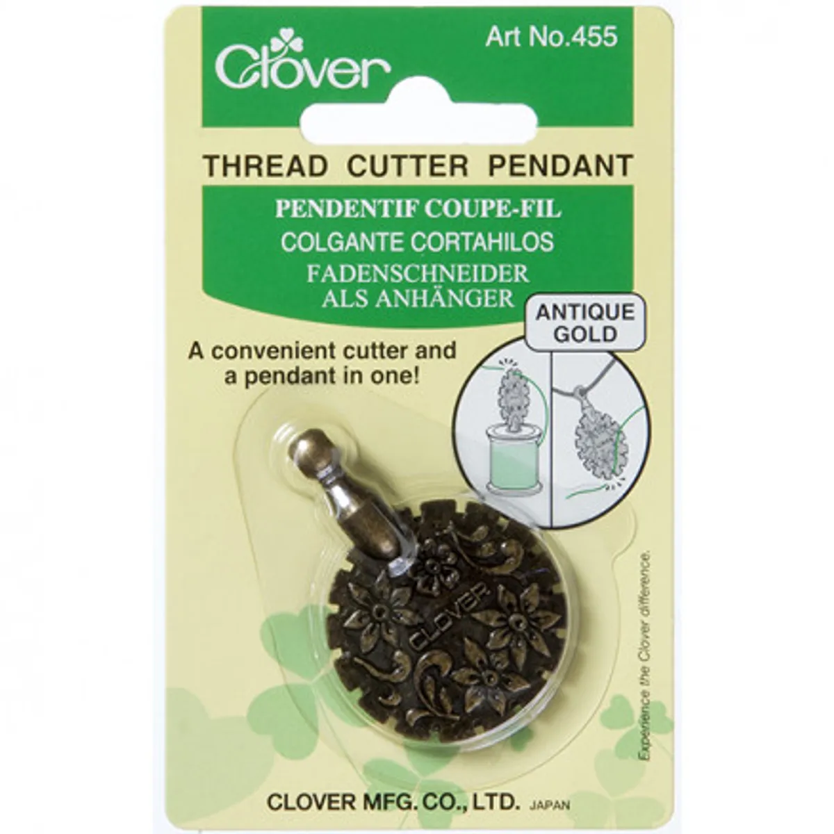 Clover Tråd Cutter 3 cm Antik Guld