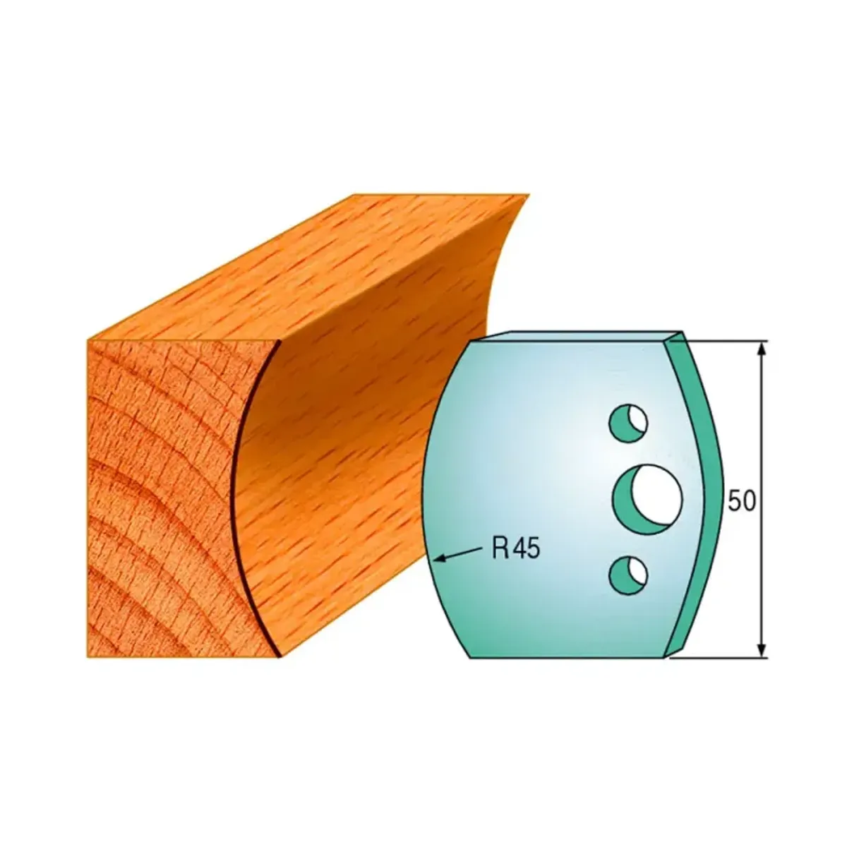 CMT Profilknive sæt 50mm nr. 554 - 690.554