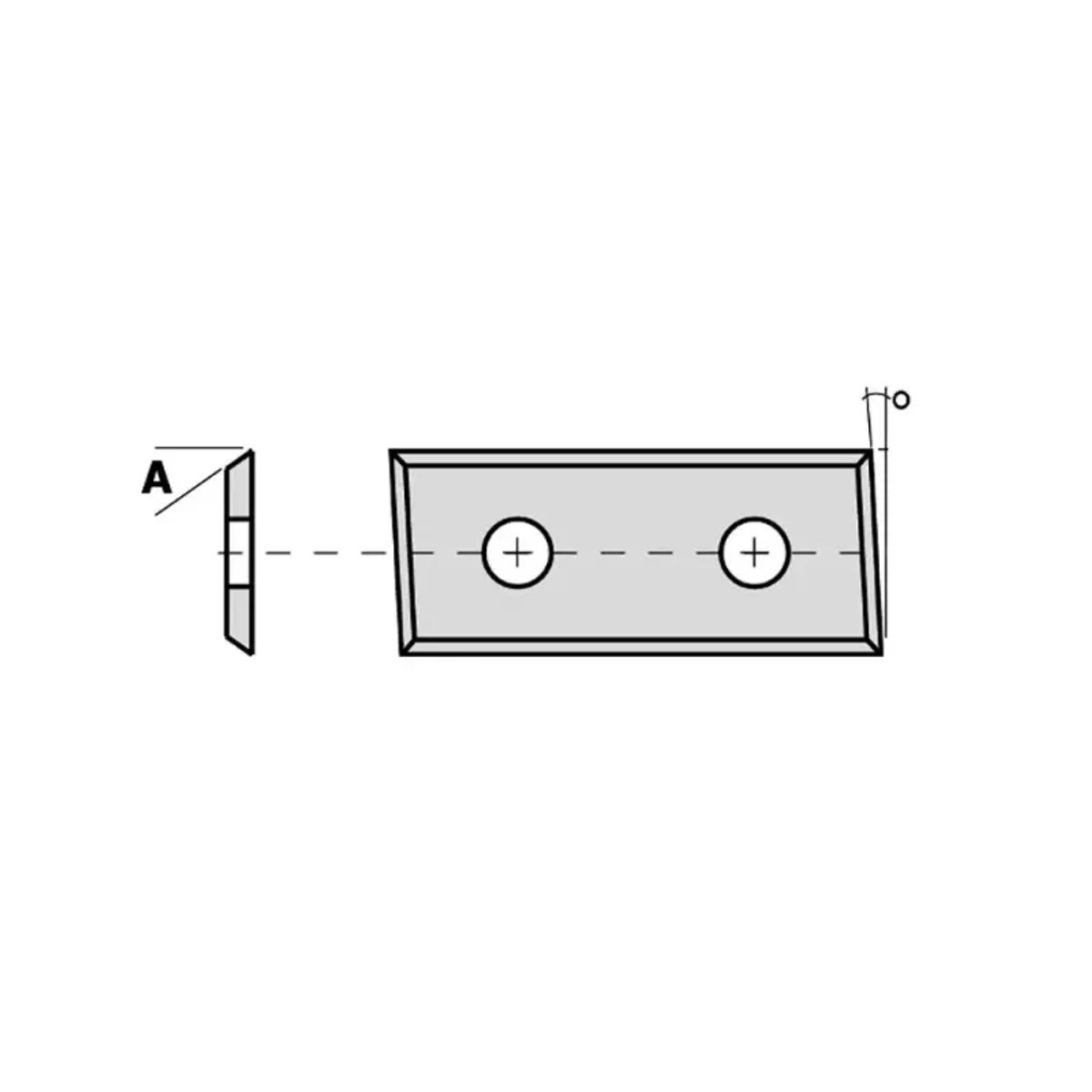 CMT Vendeplatte 28,3x12x1,5 3 ° CMT - 790.283.12