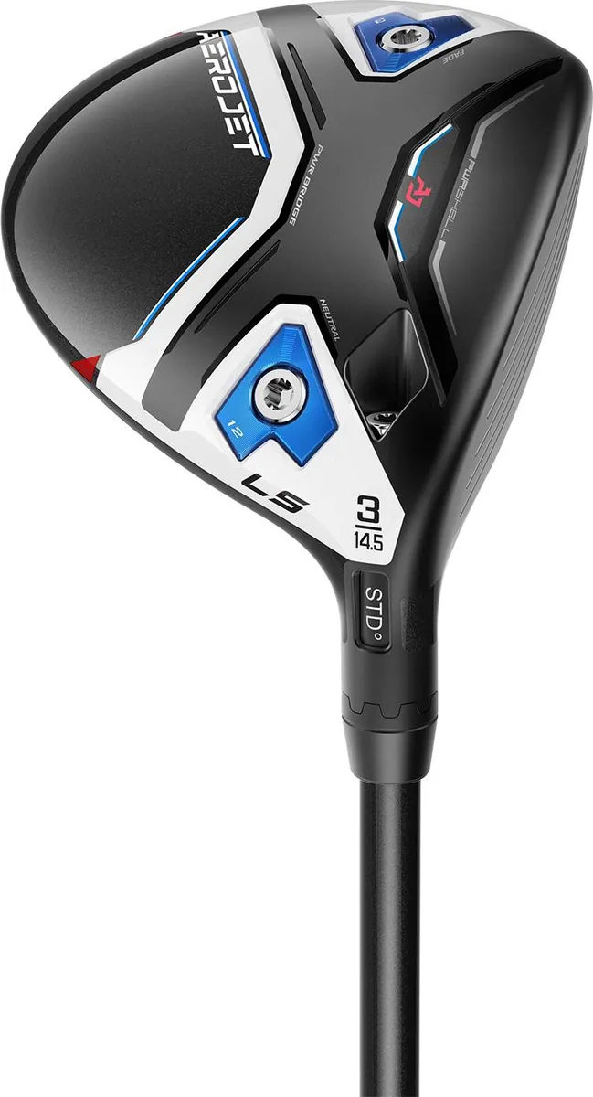 Cobra Aerojet LS Herre Fairwaykølle - Sort - Højre - 17.5° (5 Kølle) - Mitsubishi Chemical Kai´li White 70 Stiff Grafit