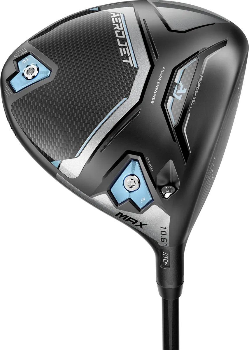 Cobra Aerojet MAX Dame Driver - Sort - Højre - 12.0° - UST Mamiya Helium Nanocore 4 Dame F1 Grafit