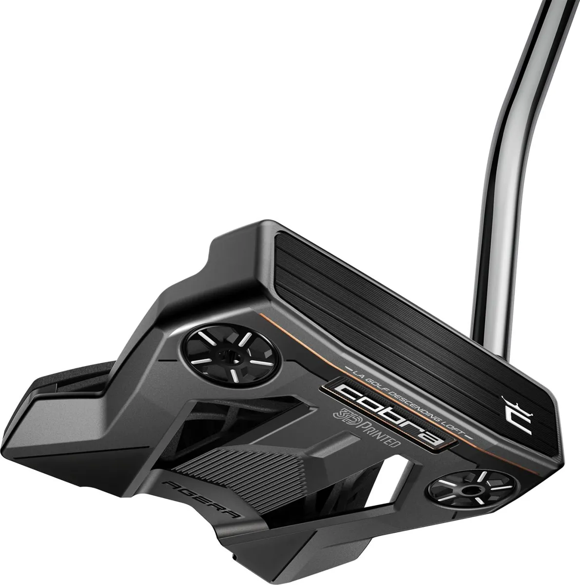 Cobra Agera (2024) Single Bend Neck Putter - Grå - Venstre - Str. 34" - Super Stroke Zenergy Pistol 1.0 1.0 Hvid/Sort