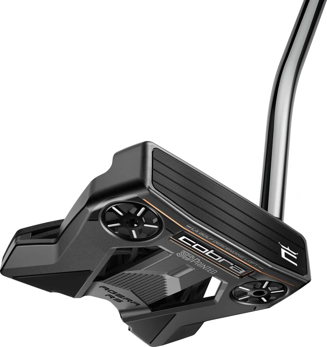 Cobra Agera RS (2024) Single Bend Neck Putter - Grå - Højre - Str. 34" - Super Stroke Zenergy Pistol 1.0 1.0 Hvid/Sort