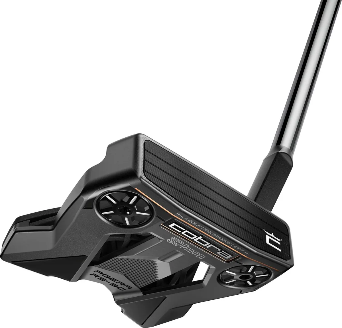 Cobra Agera RS 30 (2024) Slant Neck Putter - Grå - Højre - Str. 34" - Super Stroke Zenergy Pistol 1.0 1.0 Hvid/Sort