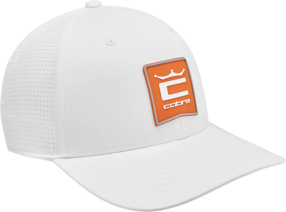 Cobra Cobra Crown C Patch (2024) Herre Kasket - White/Orange - Str. Onesize