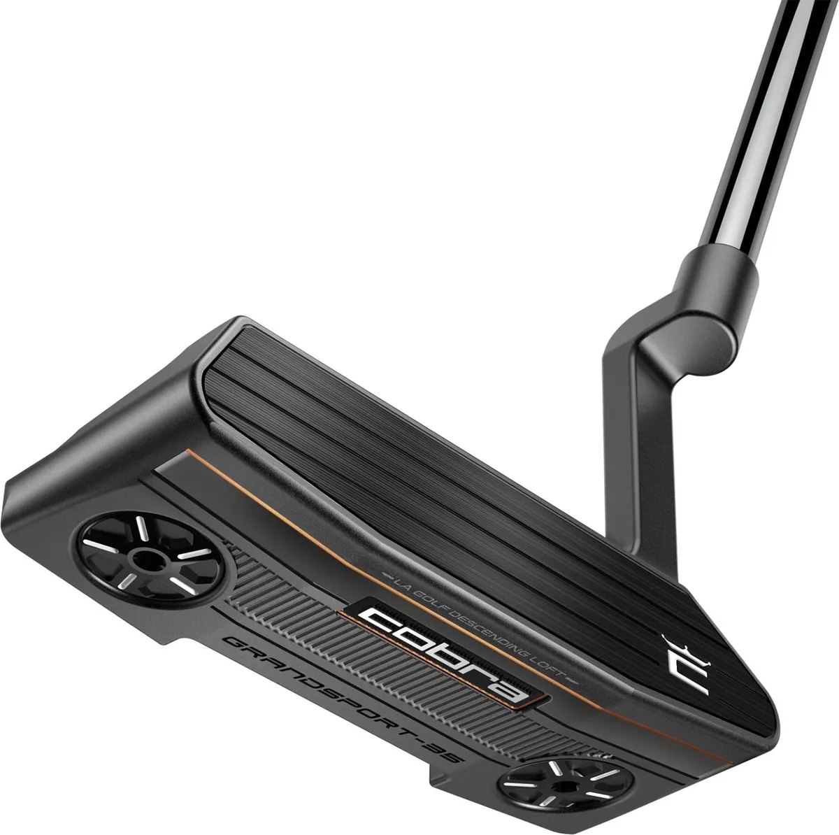 Cobra Grandsport 35 (2024) Plumber Neck Putter - Grå - Venstre - Str. 34" - Super Stroke Zenergy Pistol 1.0 1.0 Hvid/Sort