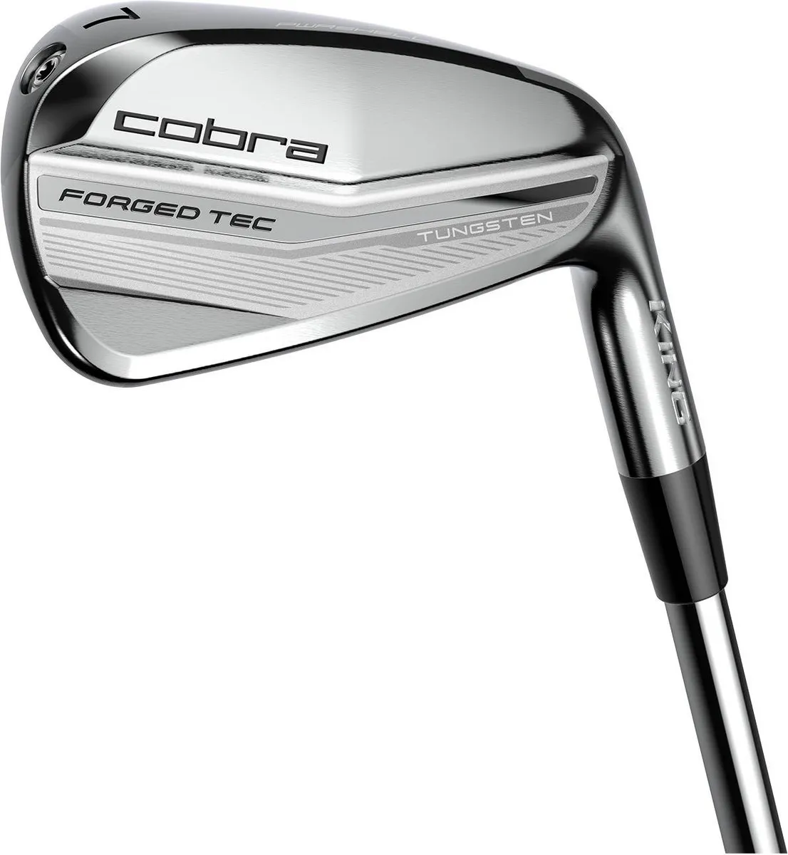 Cobra King Forged Tec Herre Jernsæt - Chrome - Hånd: Venstre - Indhold: 5-9, PW (6 x jern) - Skaft: KBS S-Taper Lite 100, Stiff Flex, Stål