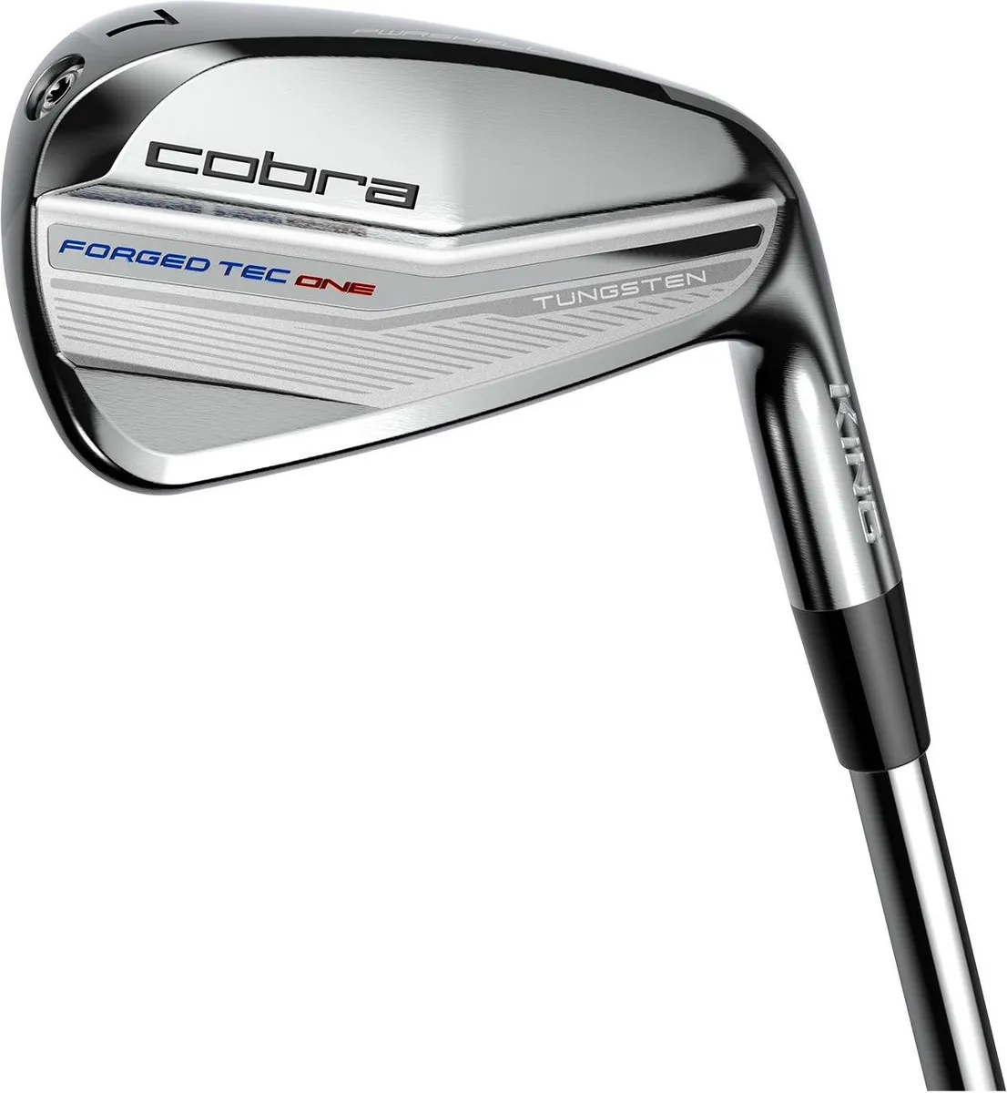 Cobra King Forged Tec One Length (2022) Herre Jernsæt - Chrome - Hånd: Højre - Indhold: 5-9, PW (6 x jern) - Skaft: KBS S-Taper Lite 100, Stiff Flex, Stål