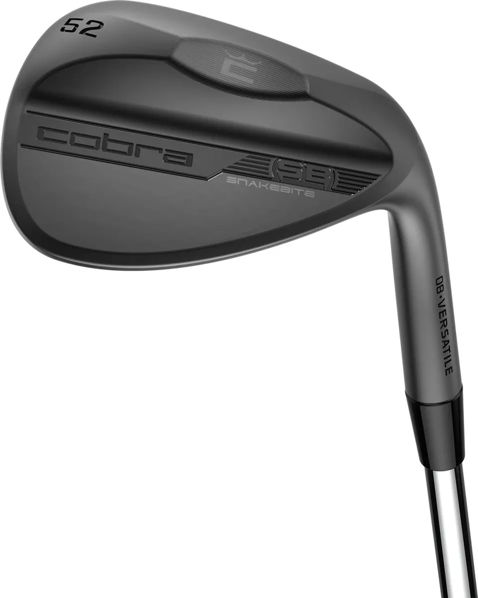 Cobra Snakebite Versatile Herre Gap Wedge - Black - Højre - 50.0° / 08° / Widelow - KBS HI Rev 2.0 Stiff Stål