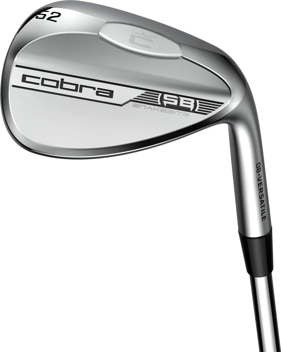 Cobra Snakebite Versatile Herre Gap Wedge - Chrome - Venstre - 52.0° / 08° / Versatile - KBS HI Rev 2.0 Stiff Stål