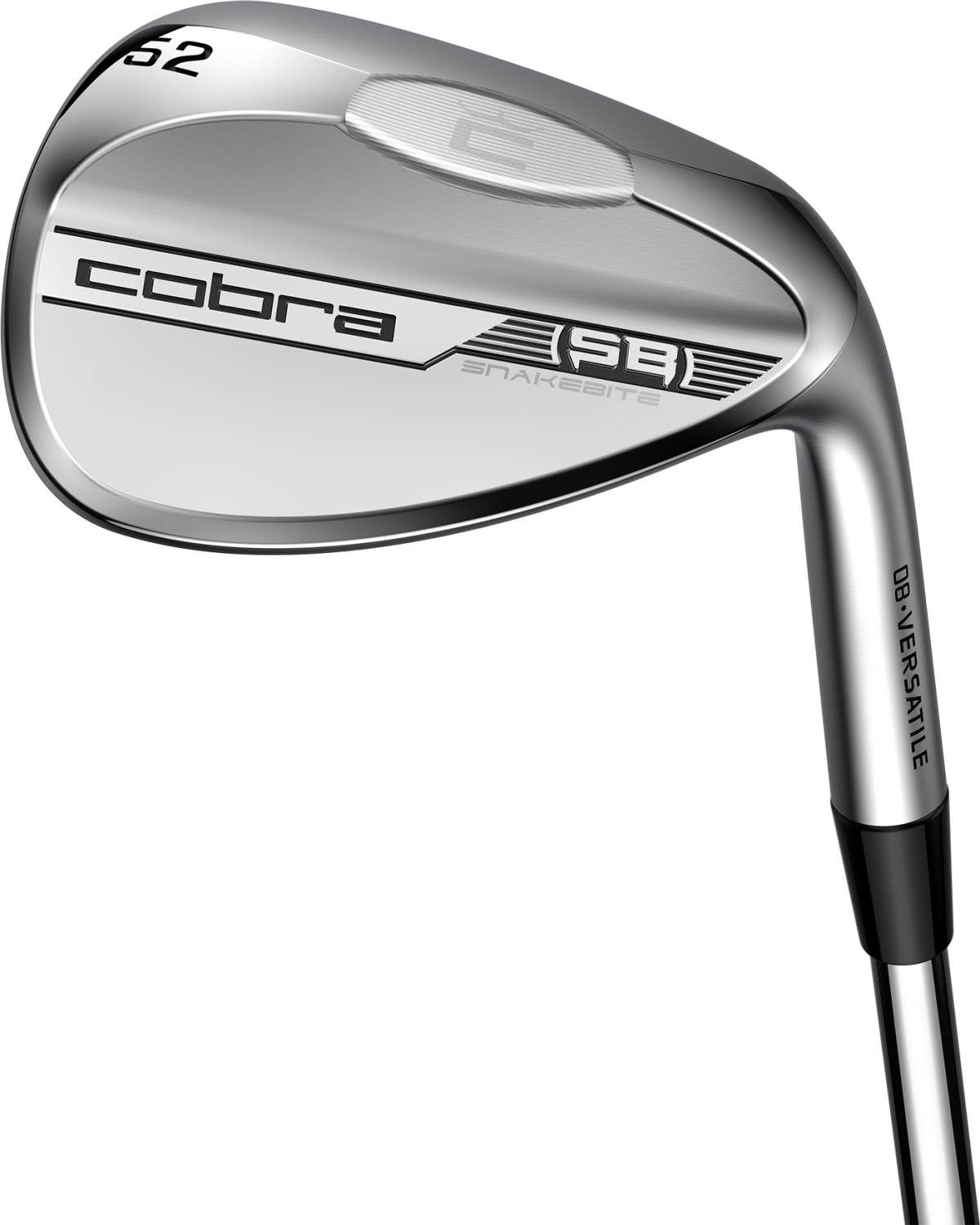 Cobra Snakebite Versatile Herre Wedge - Chrome - Hånd: Højre - Loft: 48.0° / Bounce: 08° / Grind: Versatile - Skaft: KBS HI Rev 2.0, Stiff Flex, Stål