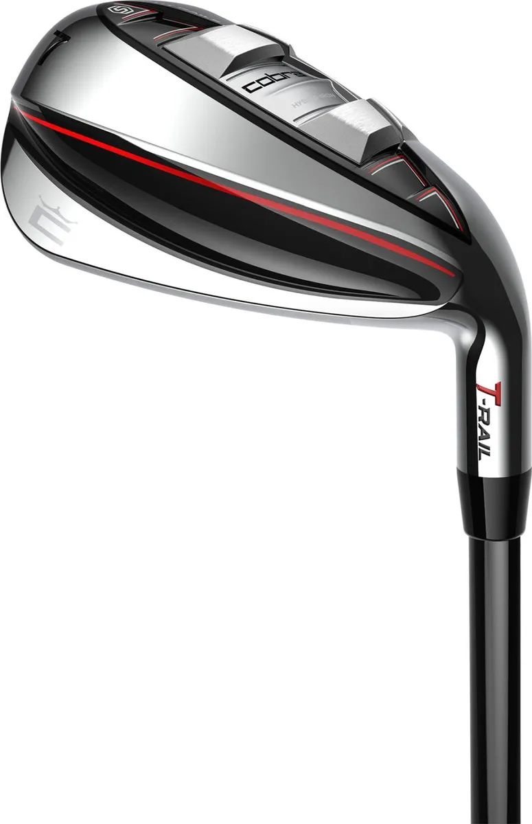 Cobra T-Rail Combo Set (2023) Herre Golfsæt - Chrome/Black/Red - Hånd: Højre - Indhold: 5H, 6-9, PW (6 Dele) - Skaft: Cobra ULTRALITE 45, Lite Flex, Grafit