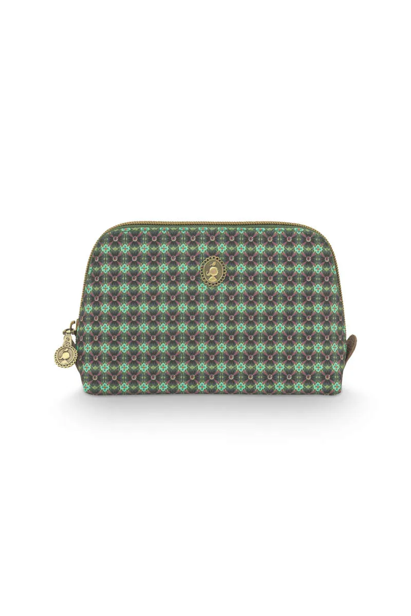 Coby Cosmetic Bag Triangle Small Clover Green 19/15x12x6cm