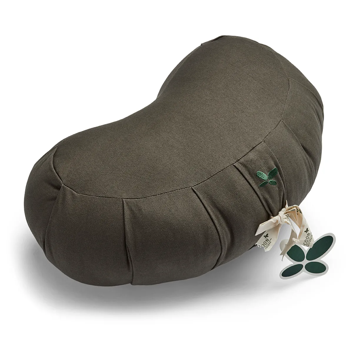 Cocoon Company Økologisk Zafu halvmåne meditationspude - Deep Olive