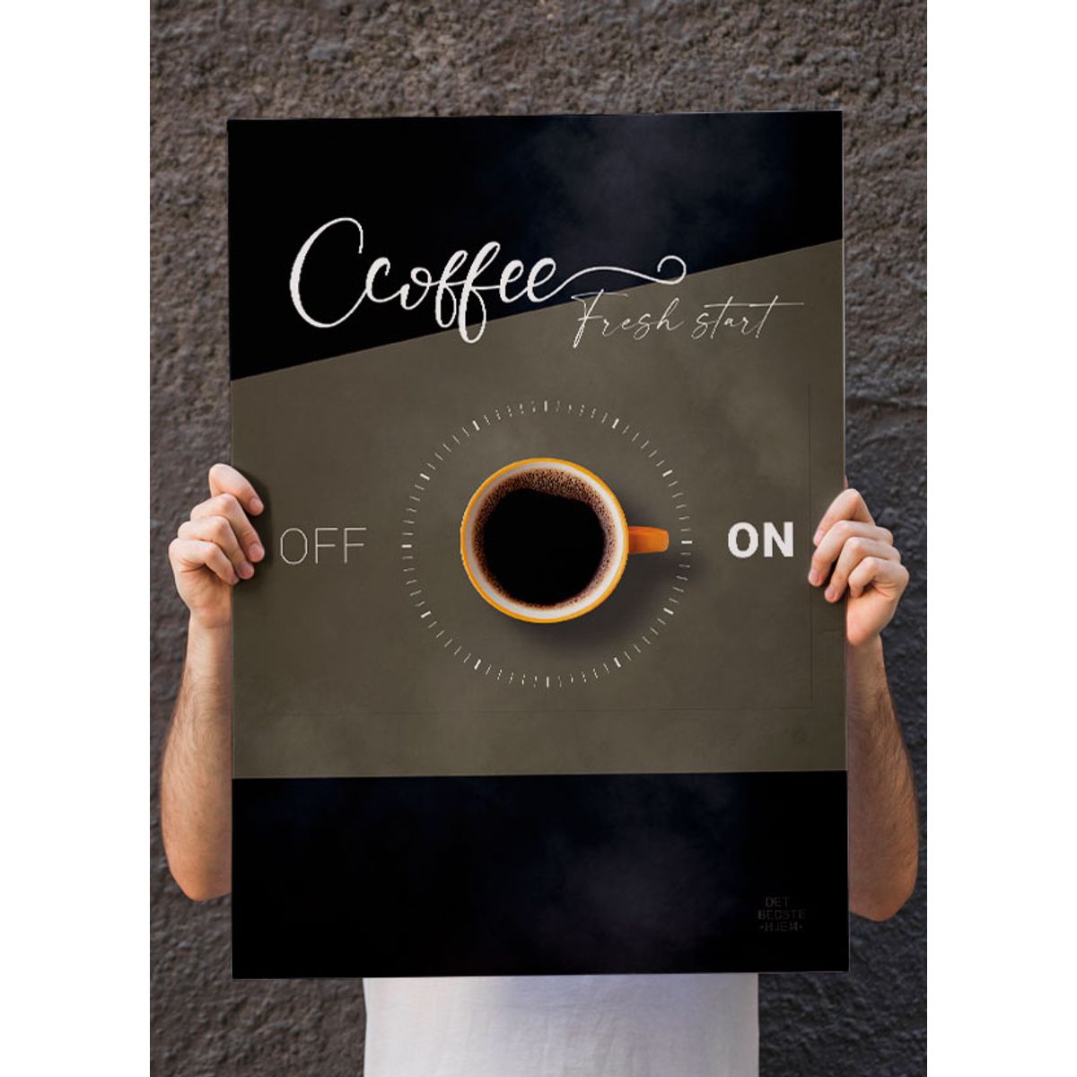 Coffee fresh start-plakat - 50 x 70 cm - Kr. 279,-