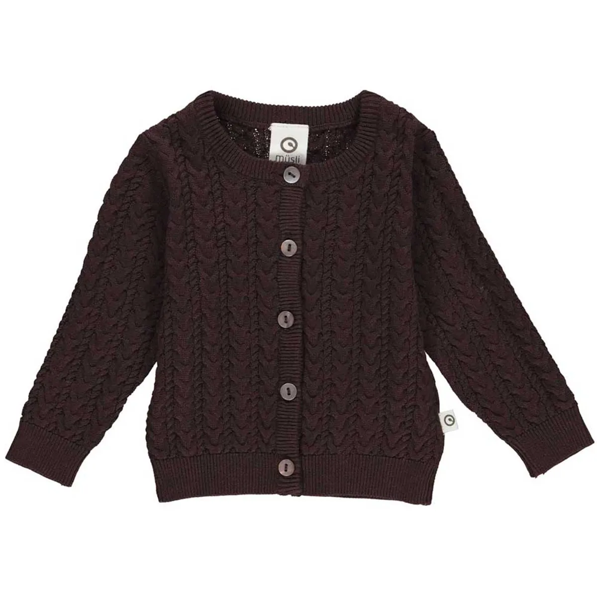 Coffee strik cardigan (18 mdr/86 cm)