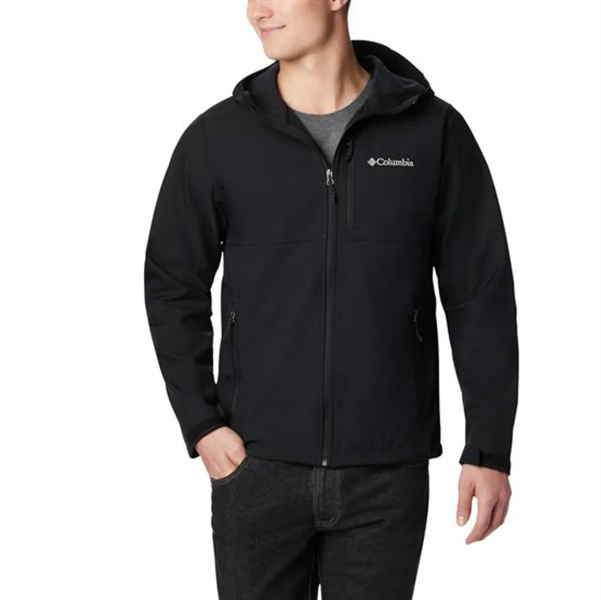 Columbia Ascender Hooded Softshell Jacket Mens, Black