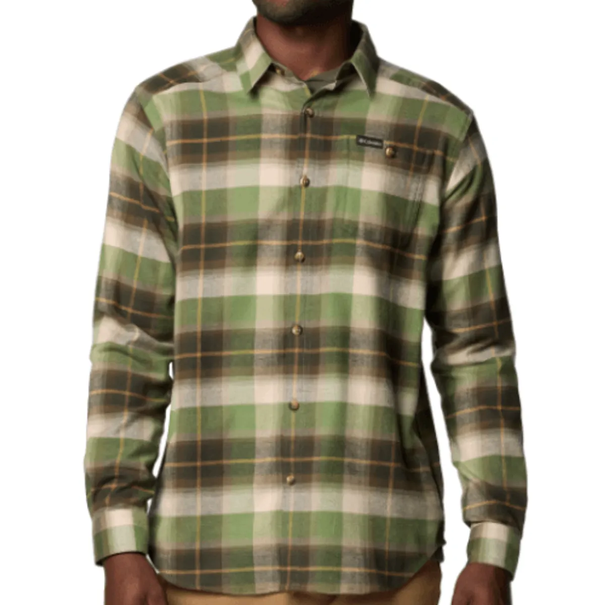 Columbia Cornell Woodsâ¢ Flannel LS Skjorte Stone Green Classic Multi Tartan