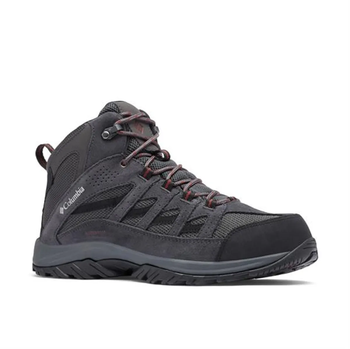 Columbia Crestwood Mid Waterproof Mens, Dark Grey / Deep Rust