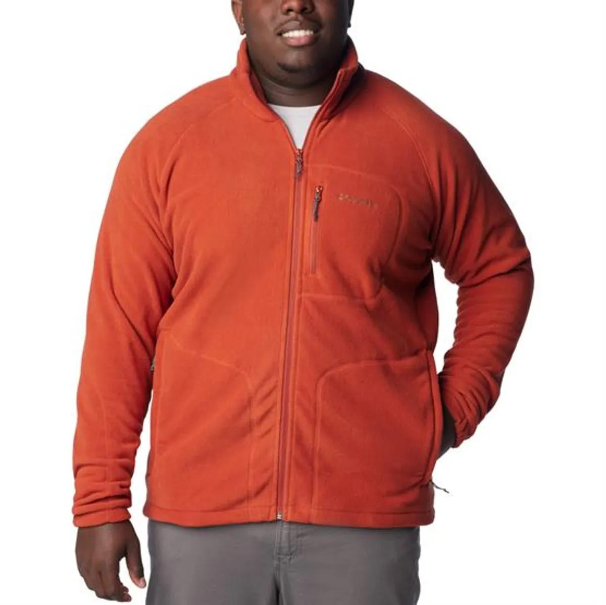 Columbia Fast Trek II Full Zip Fleece Mens, Warp Red