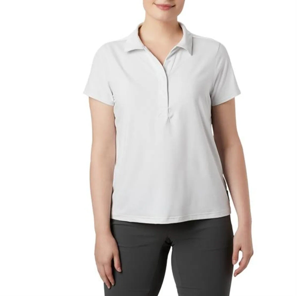 Columbia Firwood Camp II Polo Womens, White Small Stripe