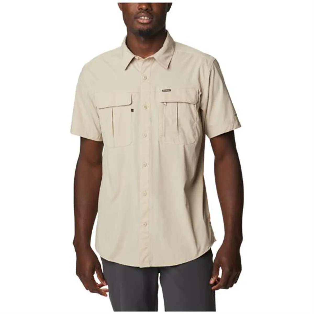 Columbia Newton Ridge II SS Shirt Mens, Ancient Fossil