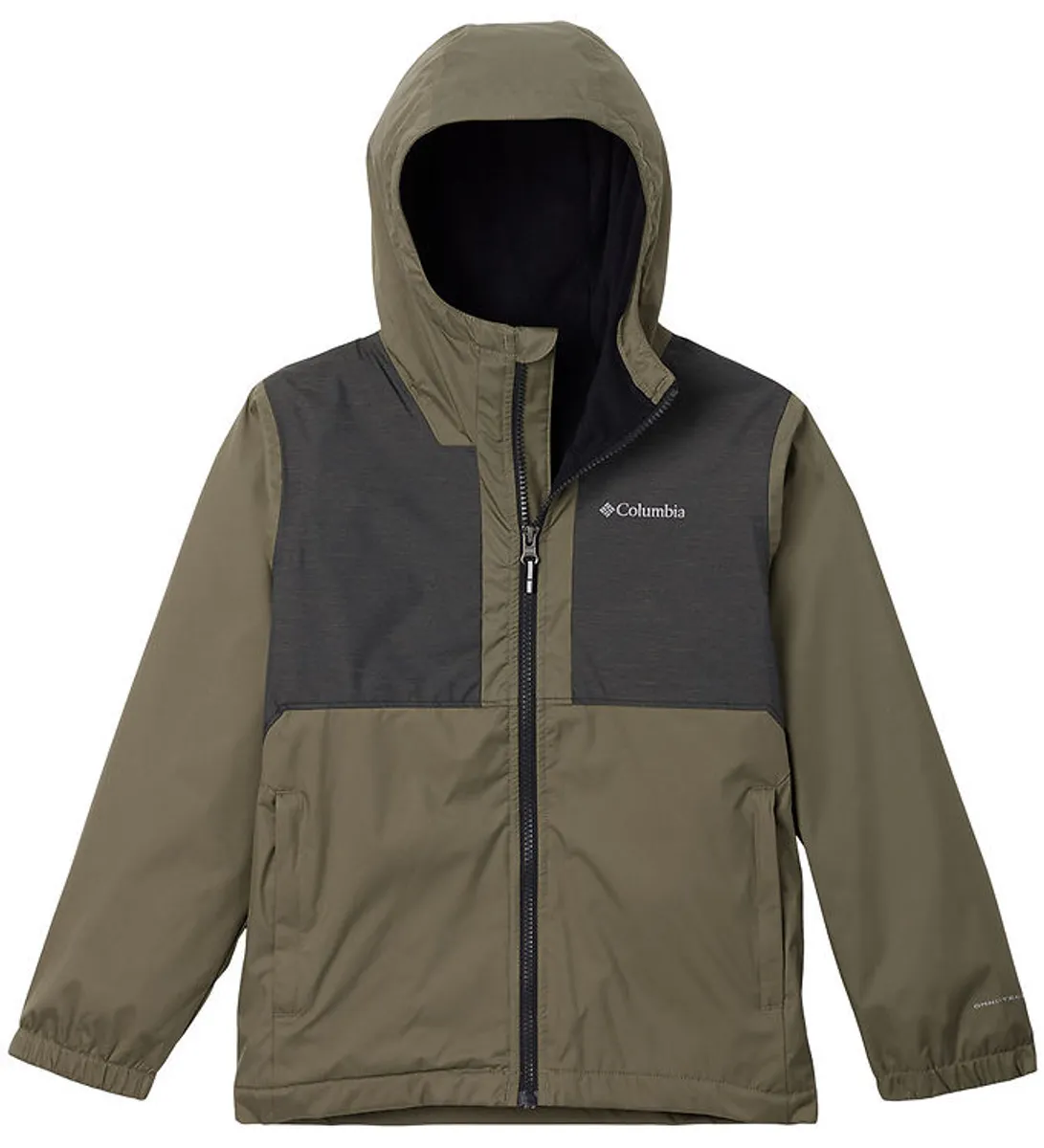 Columbia Regnjakke m. Fleece - Rainy Trails II - Stone Green