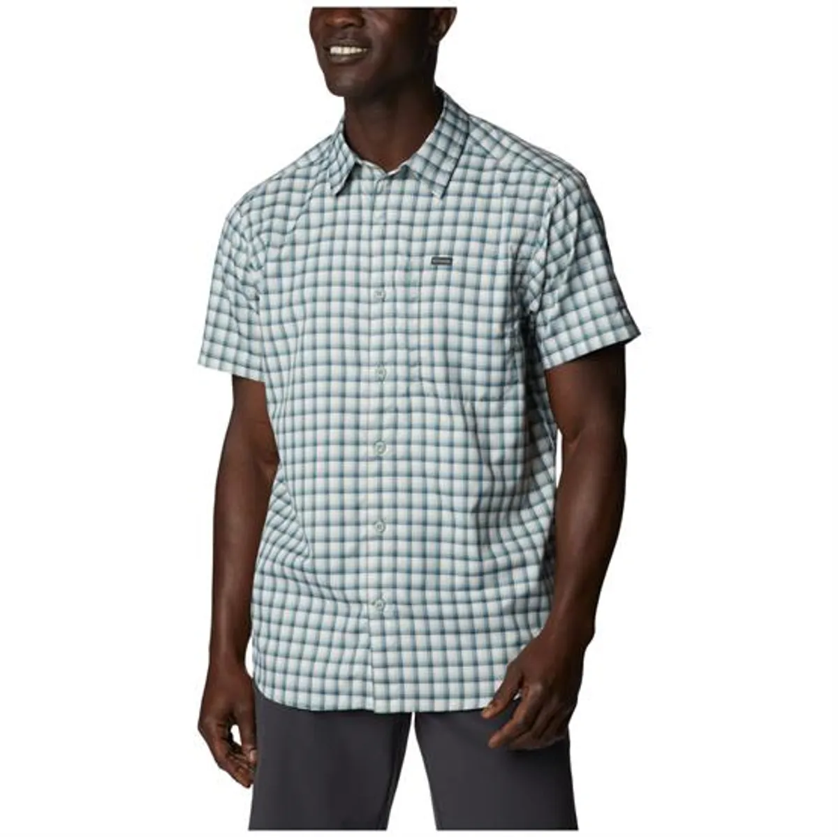 Columbia Silver Ridge Utility SS Shirt Mens, Niagara Plaid