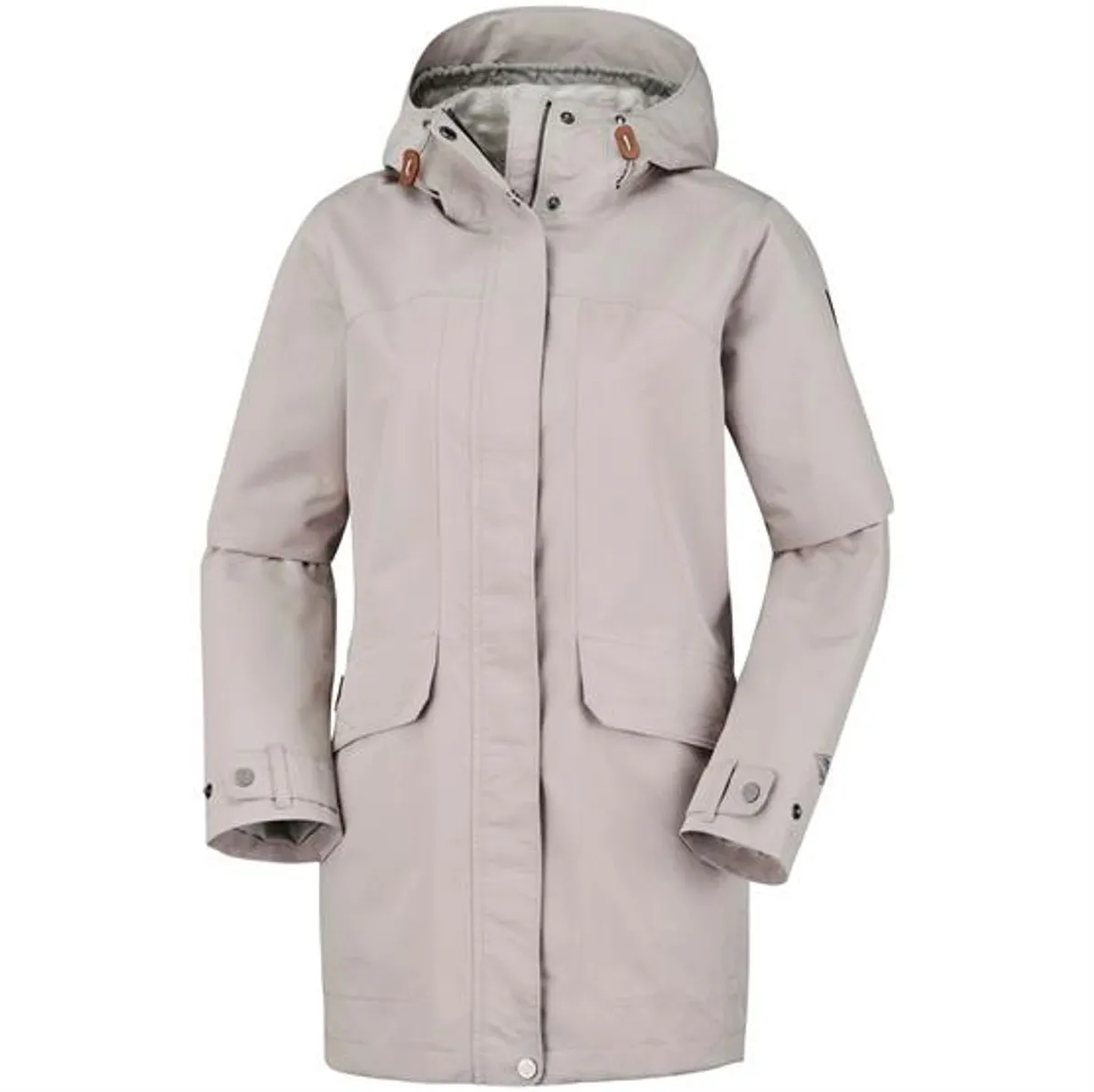 Columbia South Canyon Long Hooded Jacket Womens, Flint Grey