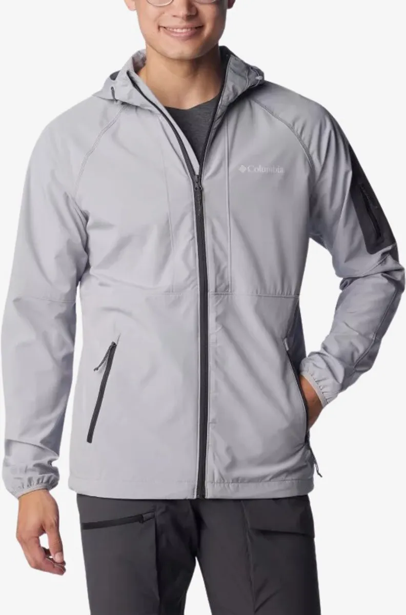 Columbia - Tall Heights softshelljakke m. hætte (Sølv) - 2XL