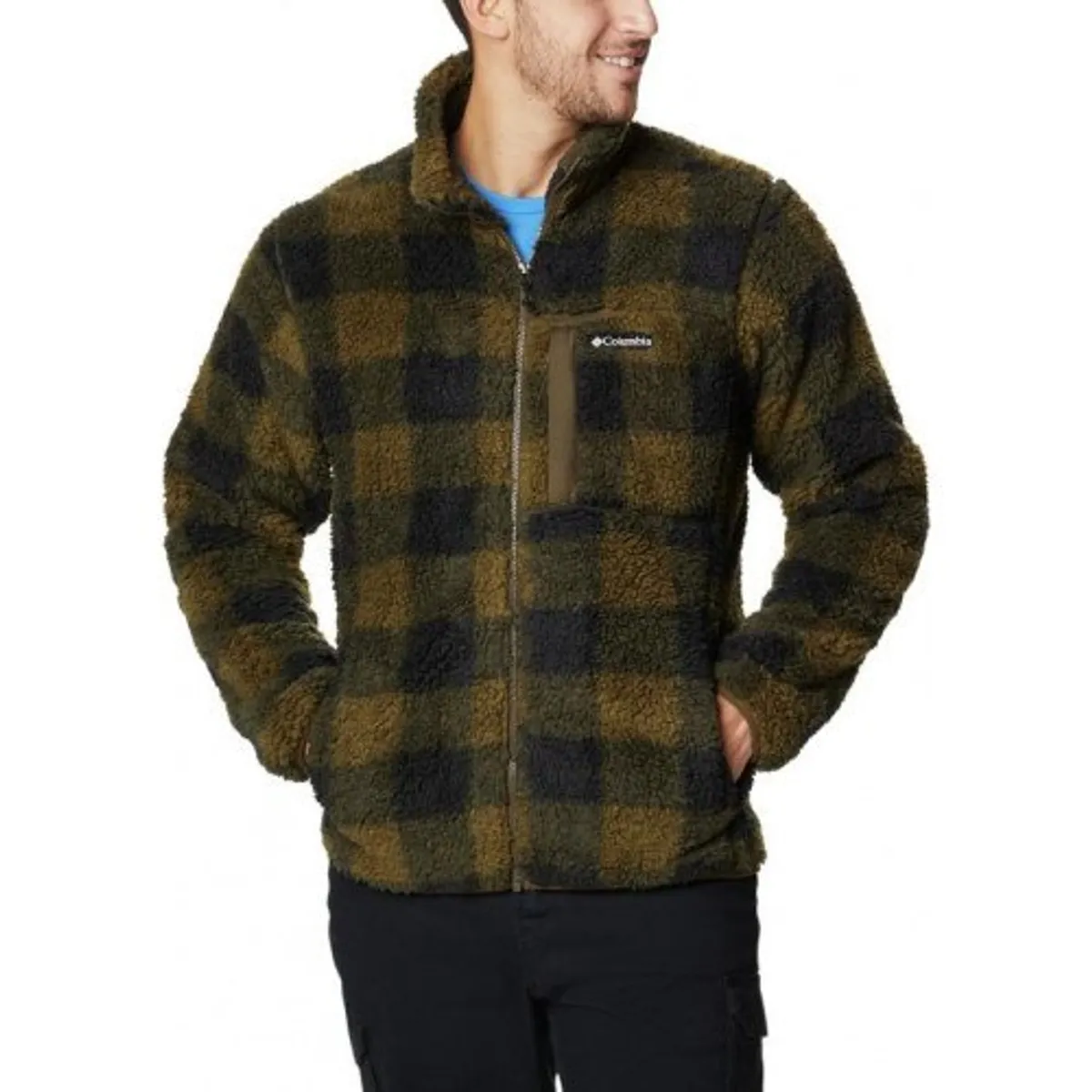 Columbia Winter Passâ¢ Print Full Zip Olive Green Check