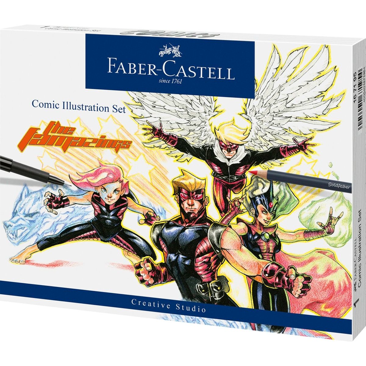 Comic Faber-Castell illustration set