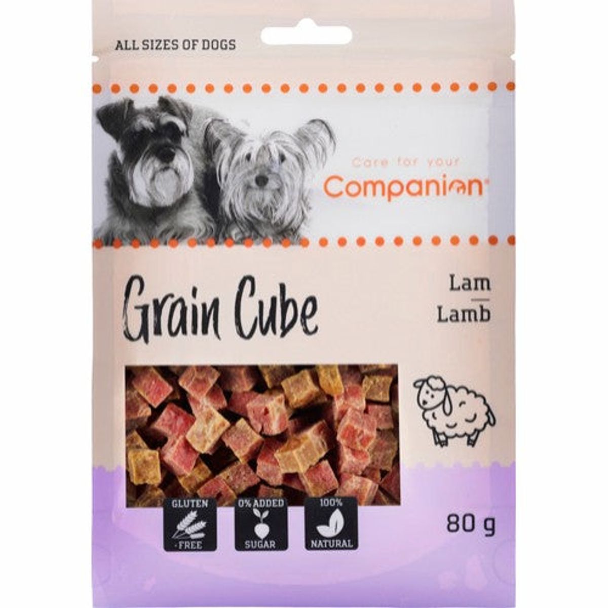 Companion Lamb grain cube 80g