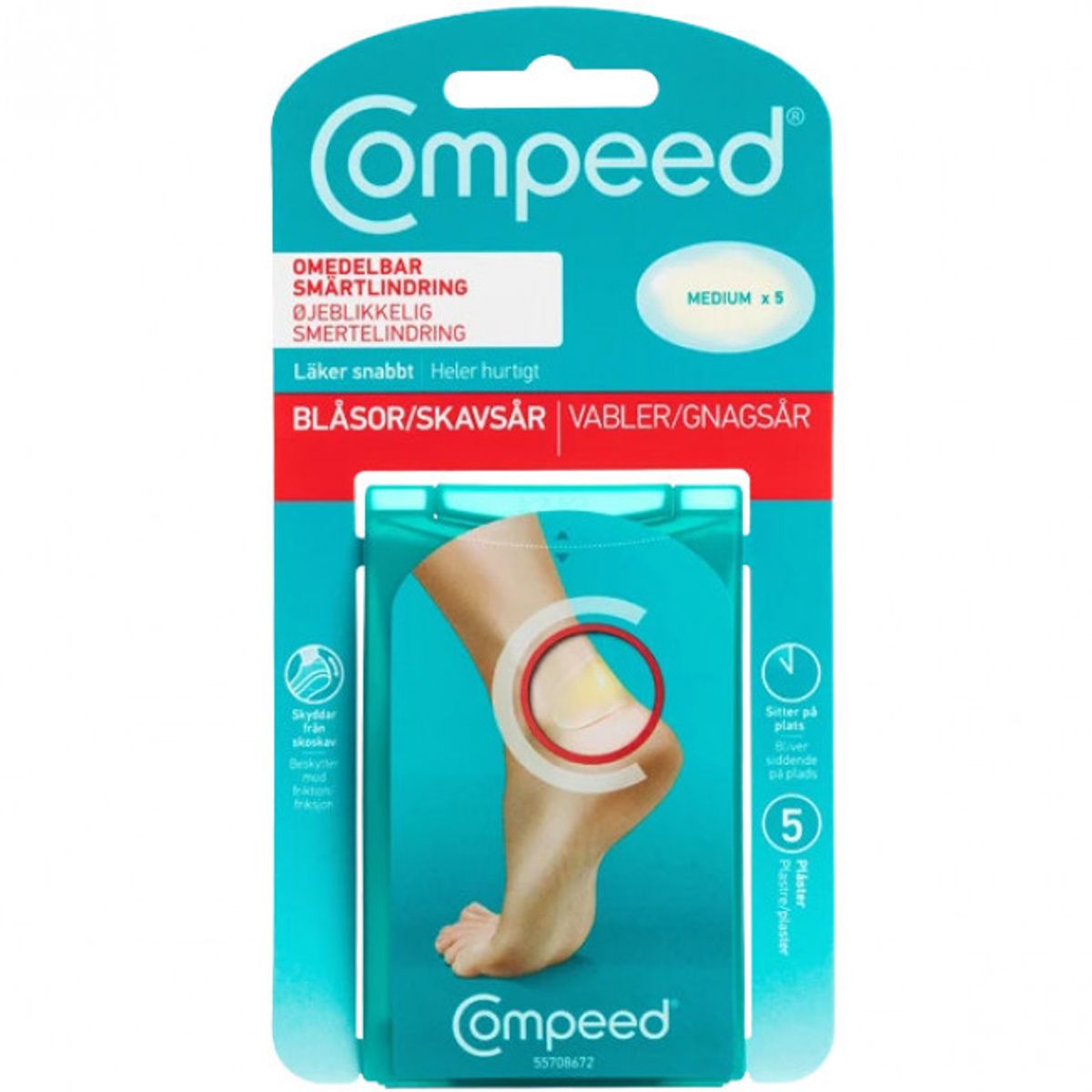 Compeed Vabel Medium, vabelplaster, 5 stk