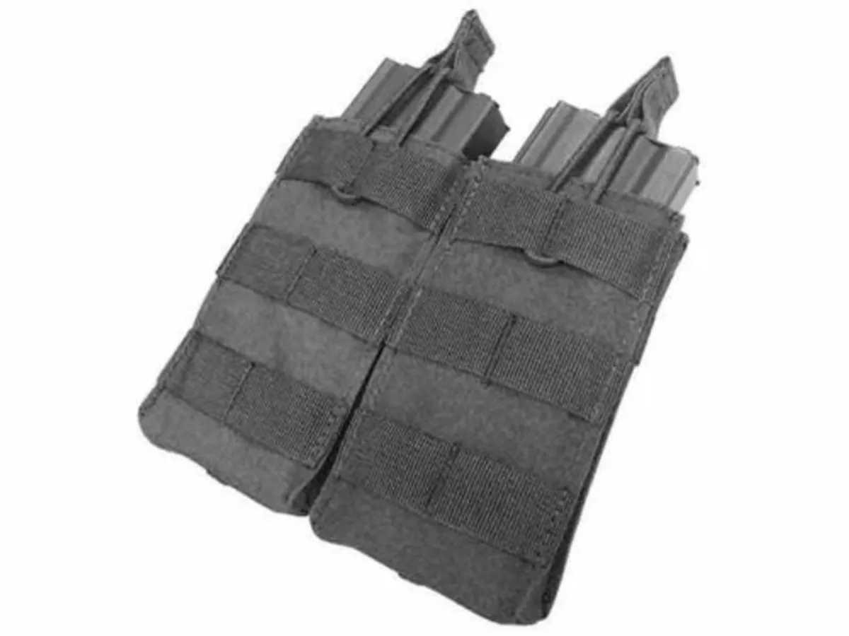 Condor M4 Double Open-Top Mag Pouch Black