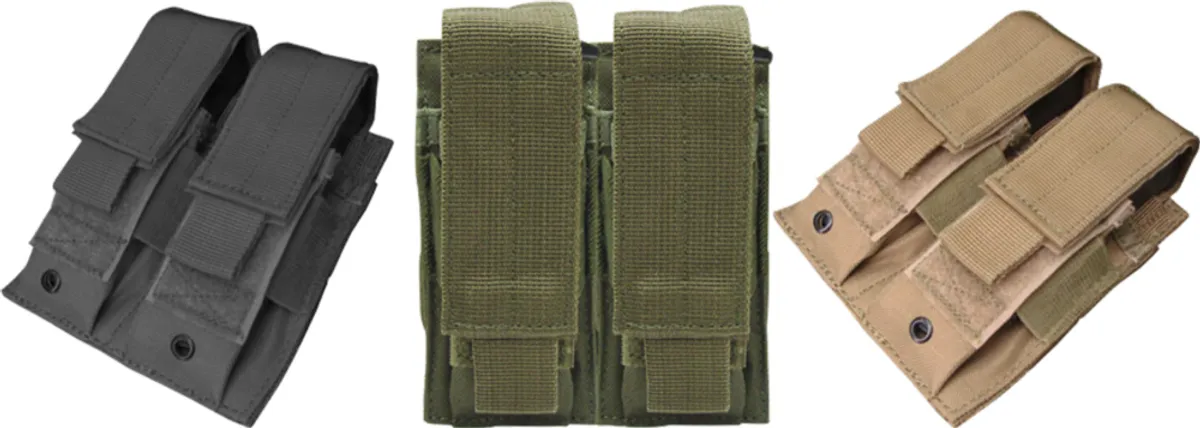 Condor Pistol Double Mag Pouch OD