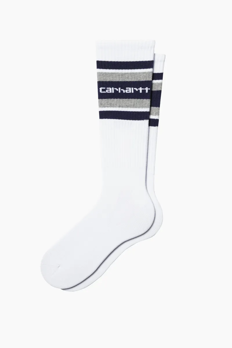 Connors Socks - White/Aura/Grey Heather - Carhartt WIP - Hvid One Size