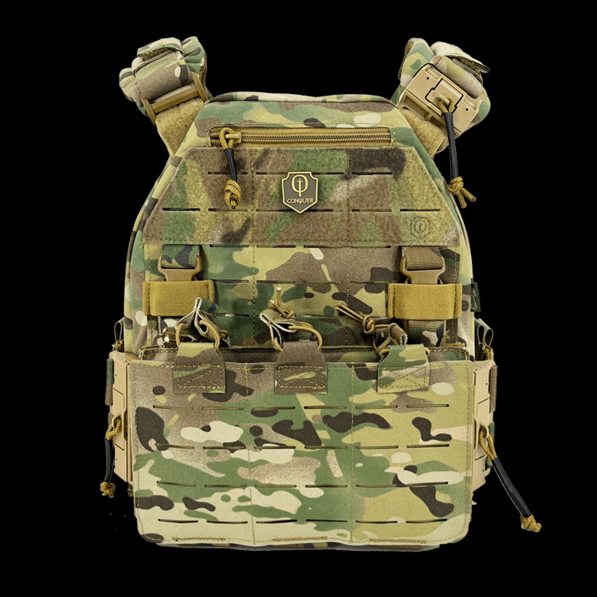 Conquer MQR Plate Carrier Multicam