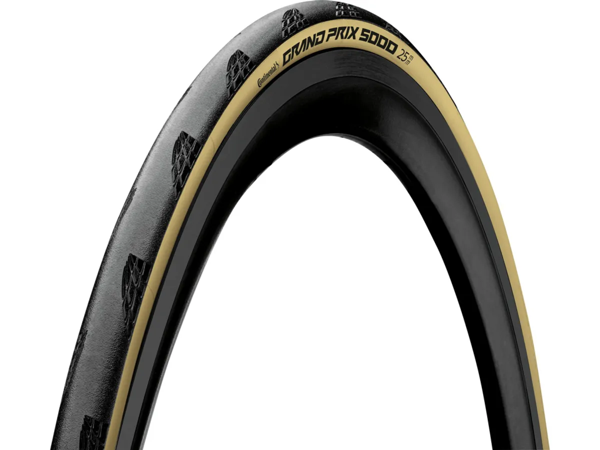 Continental Grand Prix 5000 - Foldedæk Road - 700x25c (25-622) - Sort/Cream